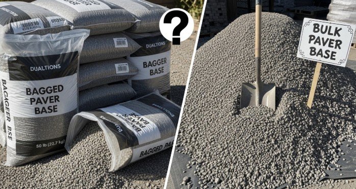 Bagged vs Bulk Paver Base: