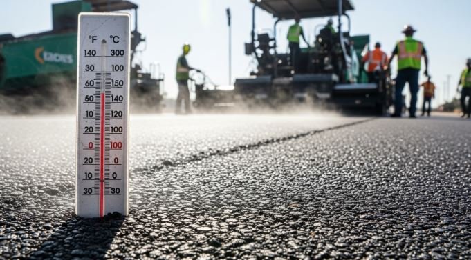 How Hot Is Asphalt When Paving