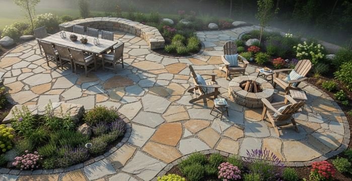 How to build a flagstone patio