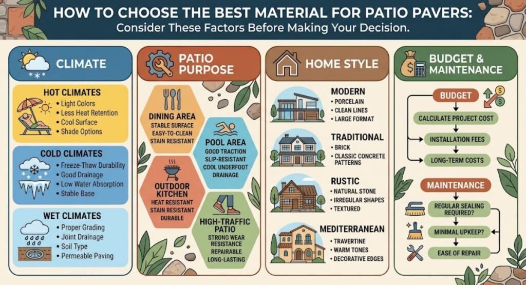 How to Choose the Best Material for Patio Pavers